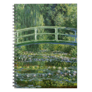 Claude Monet Water Lilies und Japanische Brücke Notizblock