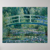 Claude Monet - Water Lilies und Japanische Brücke Poster (Vorne)