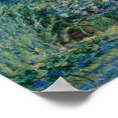 Claude Monet - Water Lilies und Japanische Brücke Poster (Ecke)