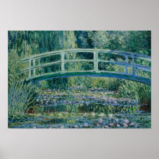 Claude Monet - Water Lilies und Japanische Brücke Poster (Vorne)