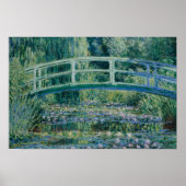 Claude Monet - Water Lilies und Japanische Brücke Poster (Vorne)