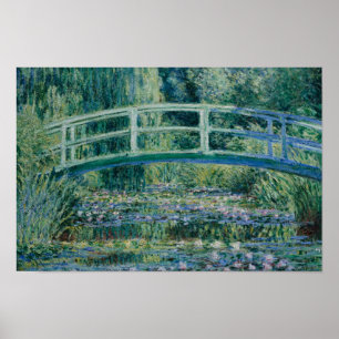 Claude Monet - Water Lilies und Japanische Brücke Poster