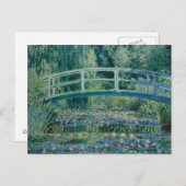 Claude Monet - Water Lilies und Japanische Brücke Postkarte (Vorne/Hinten)