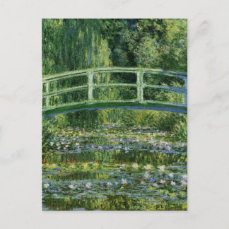 Claude Monet Water Lilies und Japanische Brücke Postkarte