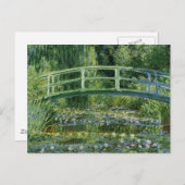 Claude Monet Water Lilies und Japanische Brücke Postkarte (Vorne/Hinten)