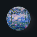 Claude Monet Water Lilies Vintage BlumenHD Art Button<br><div class="desc">Claude Monet Water Lilies Vintag floral HD Art Button. Water Lilies Gemälde von Claude Monet. Gemalt zwischen 1916 und 1919.</div>