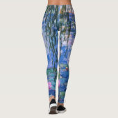 Claude Monet Water Lilies Vintage BlumenHD Art Leggings (Rückseite)