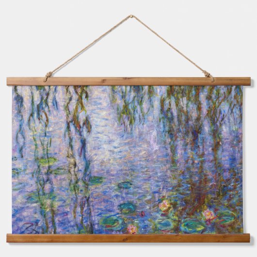 Claude Monet - Water Lilies Wandteppich Mit Holzrahmen (Vorne)
