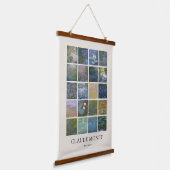 Claude Monet Water Lilies Wandteppich Mit Holzrahmen (Gewinkelt)