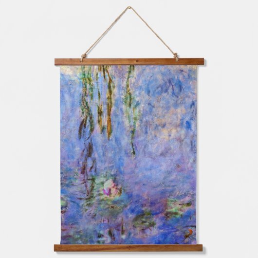 Claude Monet - Water Lilies Wandteppich Mit Holzrahmen (Vorderseite)