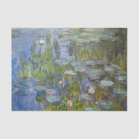 Claude Monet Water Lilies Water Lily Decoupage Seidenpapier (Vorderseite)