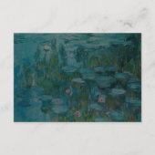 Claude Monet Water Lilies Wedding Begleitkarte (Rückseite)