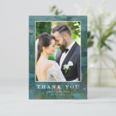 Claude Monet Water Lilies Wedding Dankeskarte (Stehend Vorderseite)