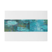 Claude Monet Water Lilies Wedding Einladungsbanderole (Rückseitenbeispiel)