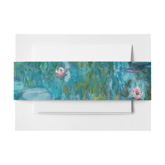 Claude Monet Water Lilies Wedding Einladungsbanderole (Vorderseite Beispiel)