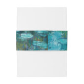Claude Monet Water Lilies Wedding Einladungsbanderole (Rückseitenbeispiel)