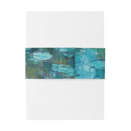 Claude Monet Water Lilies Wedding Einladungsbanderole (Rückseitenbeispiel)
