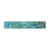 Claude Monet Water Lilies Wedding Einladungsbanderole (Flach)