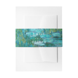 Claude Monet Water Lilies Wedding Einladungsbanderole