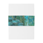 Claude Monet Water Lilies Wedding Einladungsbanderole (Rückseitenbeispiel)