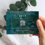 Claude Monet Water Lilies Wedding RSVP Karte<br><div class="desc">Erstellen Sie Ihre eigenen personalisierten Hochzeitskarten mit Claude Monet Water Lilies Malerei</div>