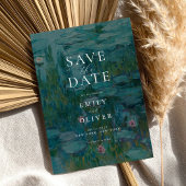 Claude Monet Water Lilies Wedding Save The Date