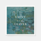 Claude Monet Water Lilies Wedding Serviette (Vorderseite)