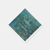 Claude Monet Water Lilies Wedding Serviette (Ecke)