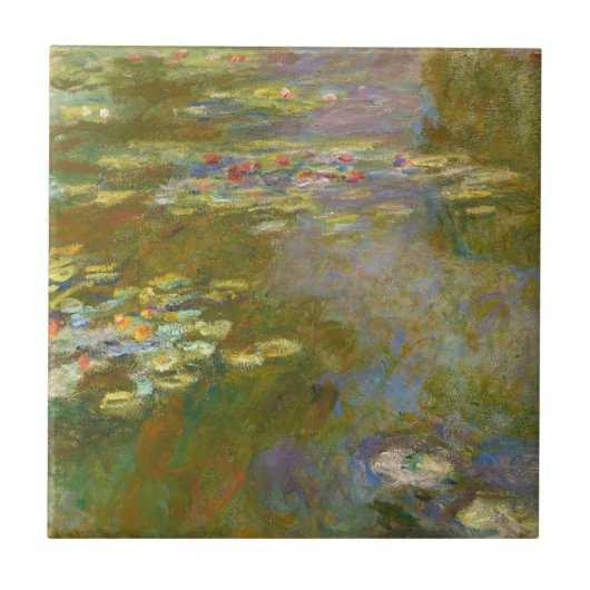 Claude Monet - Water Lily Pond 1917 Fliese (Vorderseite)