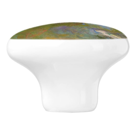 Claude Monet - Water Lily Pond 1917 Keramikknauf (Seitenansicht)