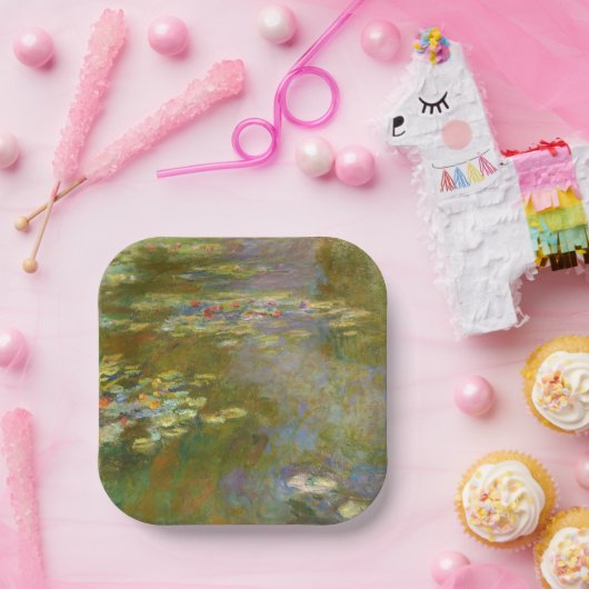 Claude Monet - Water Lily Pond 1917 Pappteller (Party)