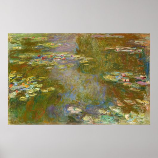 Claude Monet - Water Lily Pond 1917 Poster (Vorne)