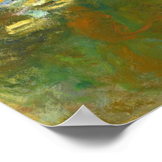 Claude Monet - Water Lily Pond 1917 Poster (Ecke)