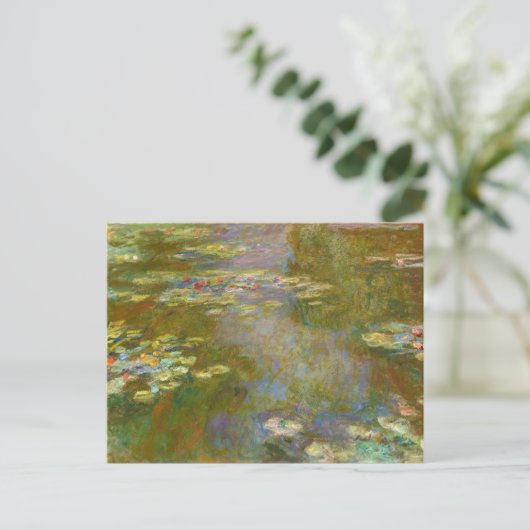Claude Monet - Water Lily Pond 1917 Postkarte (Stehend Vorderseite)