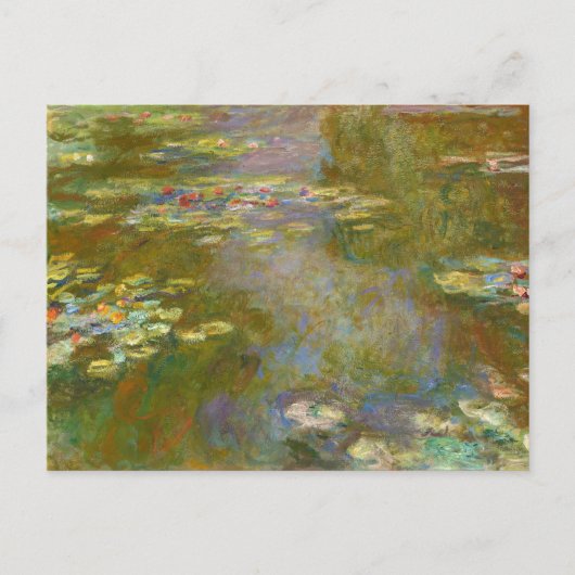 Claude Monet - Water Lily Pond 1917 Postkarte (Vorderseite)