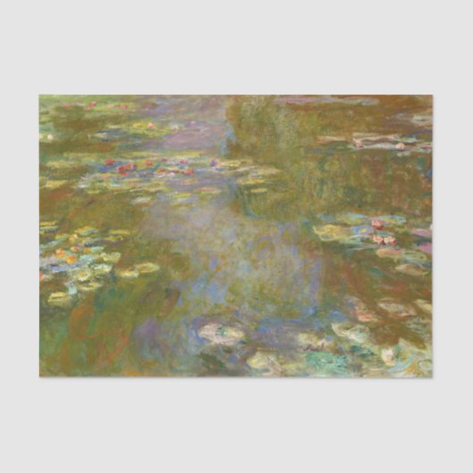 Claude Monet - Water Lily Pond 1917 Seidenpapier (Vorderseite)