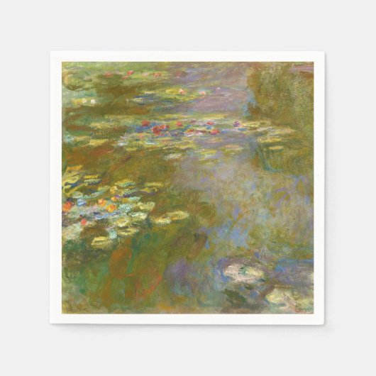 Claude Monet - Water Lily Pond 1917 Serviette (Vorderseite)