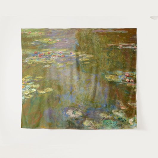 Claude Monet - Water Lily Pond 1917 Wandteppich (Vorderseite (Horizontal))