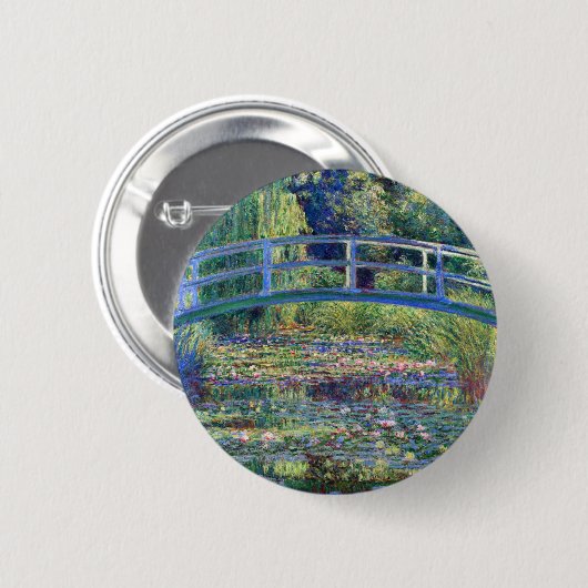 Claude Monet Water Lily Pond Button (Vorne & Hinten)