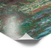 Claude Monet - Water Lily Pond Fotodruck (Ecke)