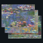 Claude Monet, Water Lily Pond Geschenkpapier Set<br><div class="desc">Oscar-Claude Monet (14. November 1840 - 5. Dezember 1926) war ein französischer Maler, Gründer des französischen Impressionistischen Gemäldes und beständiger und produktivster Praktizierer der Philosophie der Bewegung, seine Wahrnehmungen vor der Natur zu äußern, insbesondere in Bezug auf die Putz-Landschaftsmalerei. Der Begriff "Impressionismus" leitet sich aus dem Titel seines Gemäldes Impression,...</div>