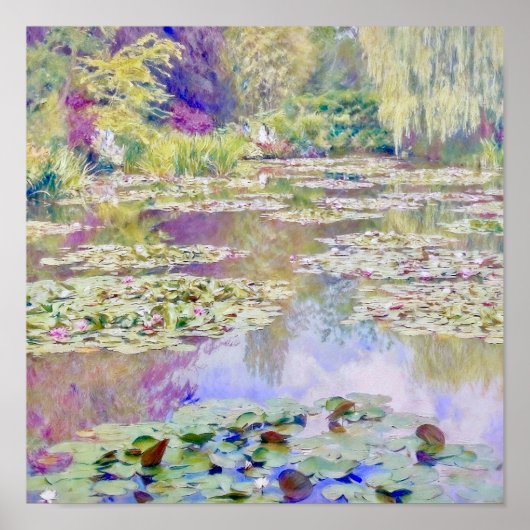 Claude Monet Water Lily Pond Giverny Poster (Vorne)