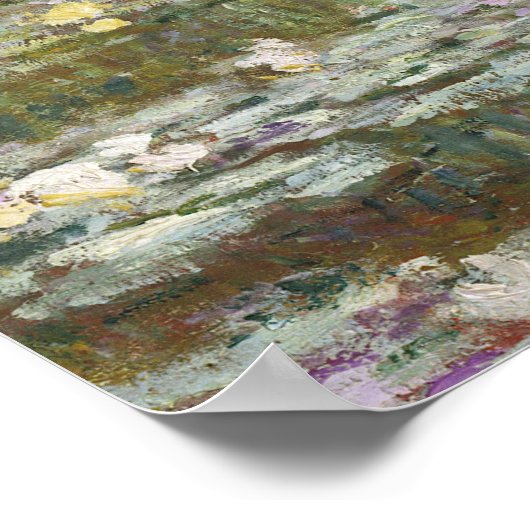 Claude Monet Water Lily Pond (Japanische Brücke) Poster (Ecke)