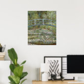 Claude Monet Water Lily Pond (Japanische Brücke) Poster (Heimbüro)