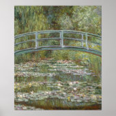 Claude Monet Water Lily Pond (Japanische Brücke) Poster (Vorne)