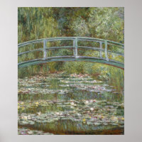 Claude Monet Water Lily Pond (Japanische Brücke)