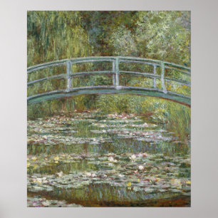 Claude Monet Water Lily Pond (Japanische Brücke) Poster