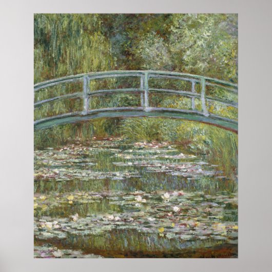 Claude Monet Water Lily Pond (Japanische Brücke) Poster (Vorne)