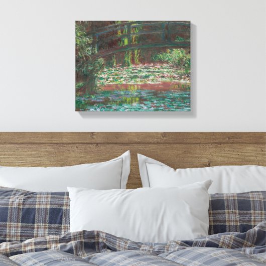 Claude Monet - Water Lily Pond Leinwanddruck (Insitu (Schlafzimmer))