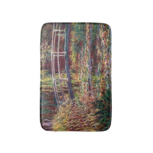 Claude Monet - Water Lily Pond, Pink Harmony Badematte (Vorderseite Vertikal)